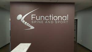 Custom Lobby Sign for Functional Spine & Sport